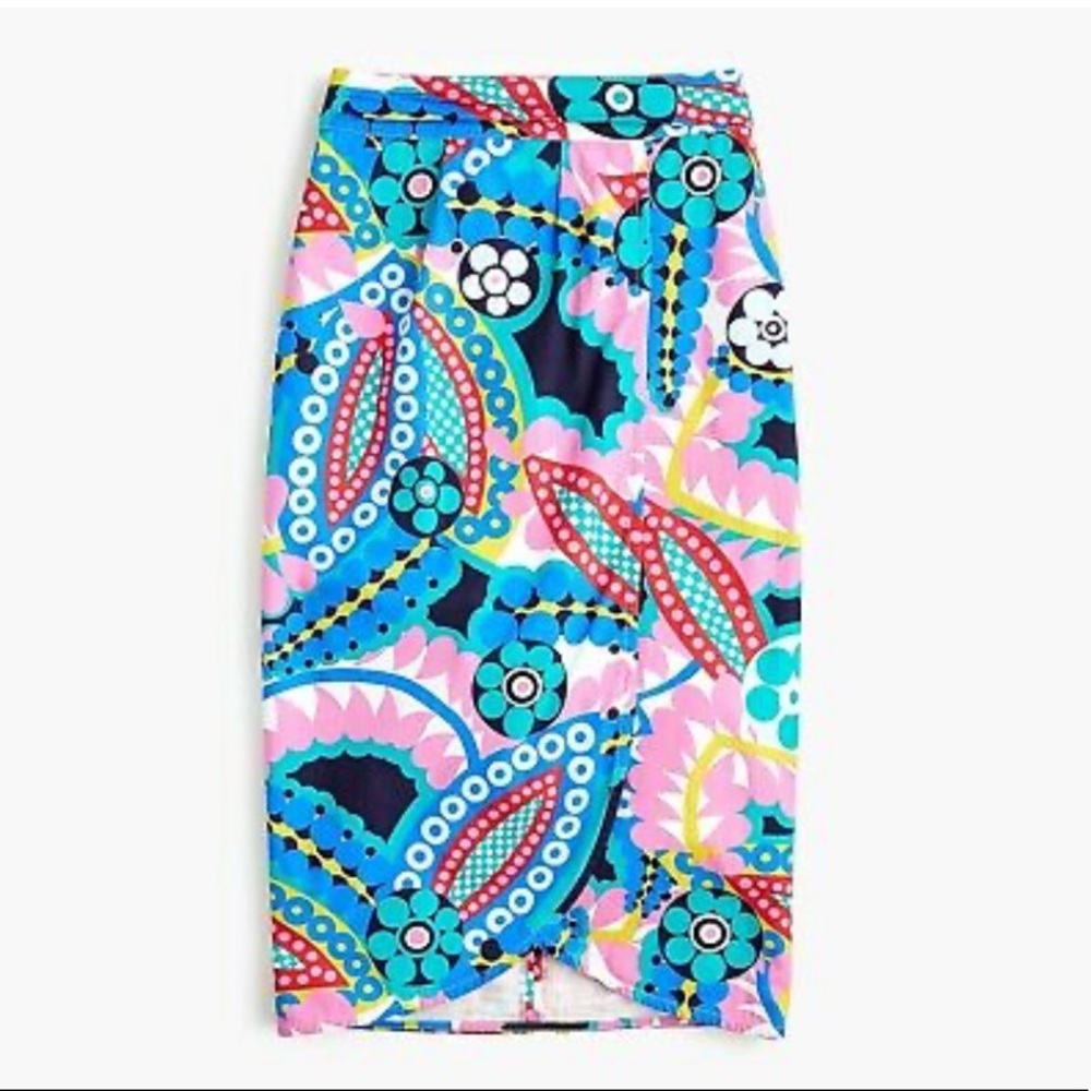 J Crew Tie-back tulip skirt